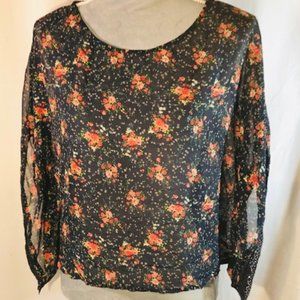 Anonymous Clothing Co. Floral Pattern Blouse Top